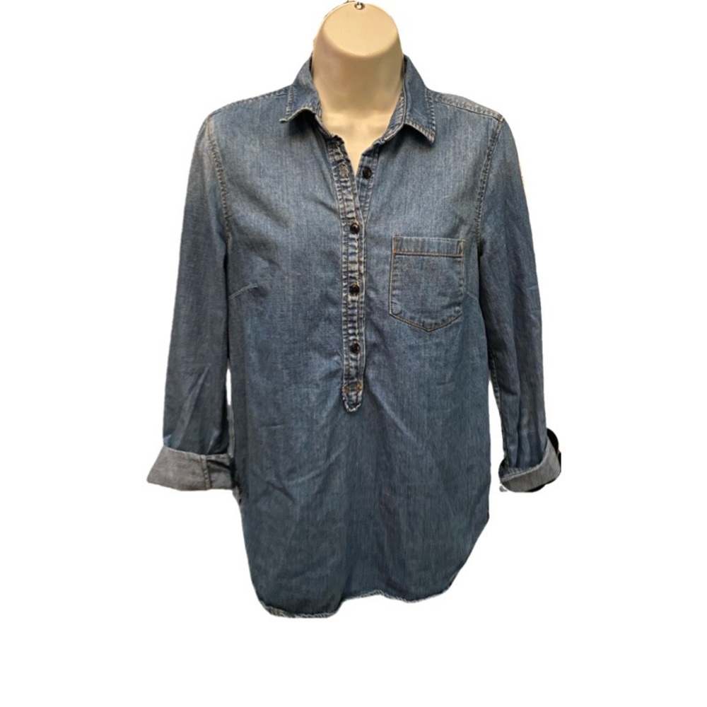 J. Crew chambray popover
